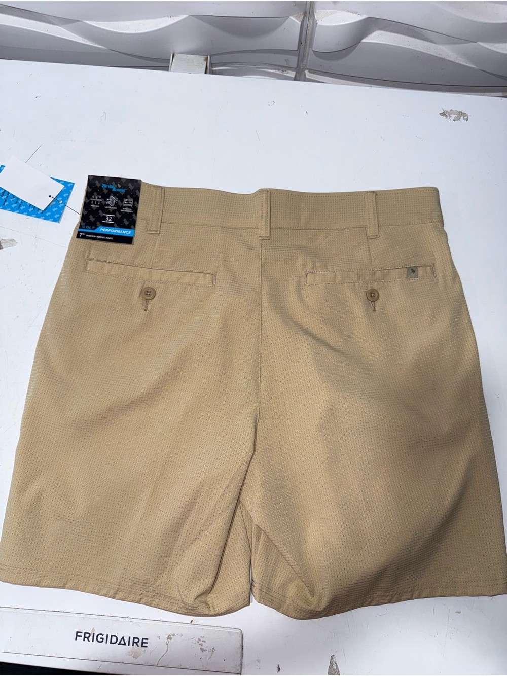 Men's Tan Flex-Waist Performance Shorts - Picture 2 of 6
